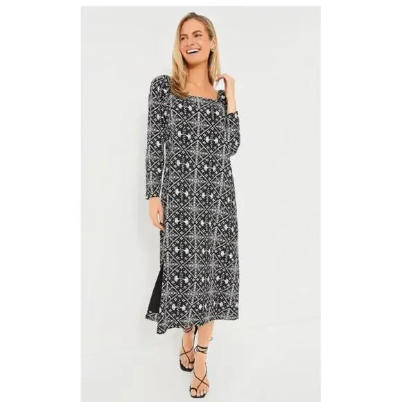 Tuckernuck Hyacinth House Sabrina Square Neck Midi Dress NWT XXS 2XS - Picture 2 of 6